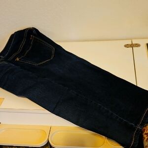 Christopher & Banks Signature Slimming Deep Indigo High Rise Skimmers.